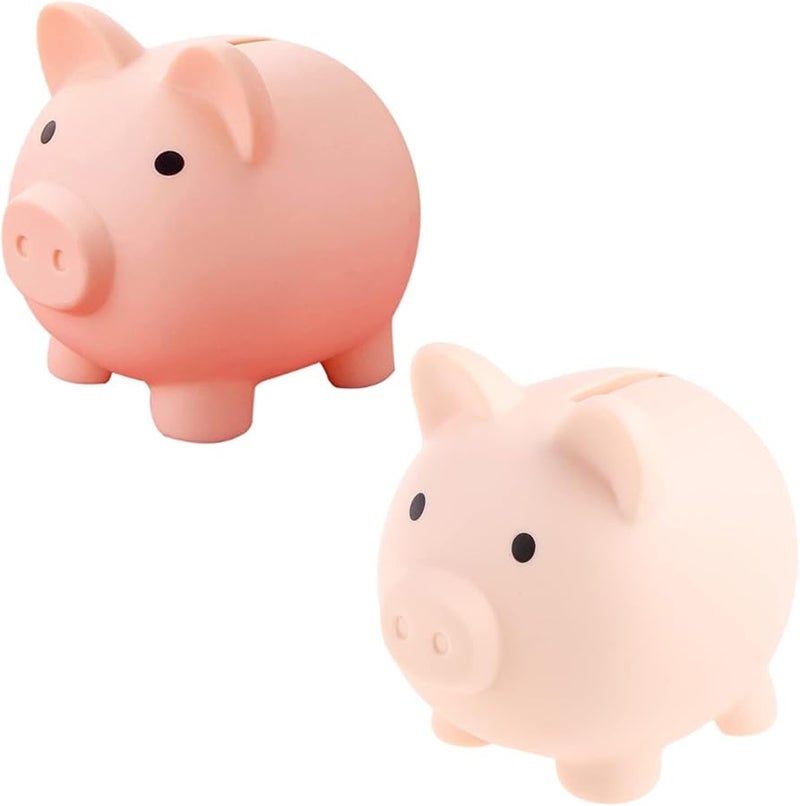Unbreakable Plastic Piggy Bank For Kids Money Saving Size 10 5x8x9 5cm - Image 1